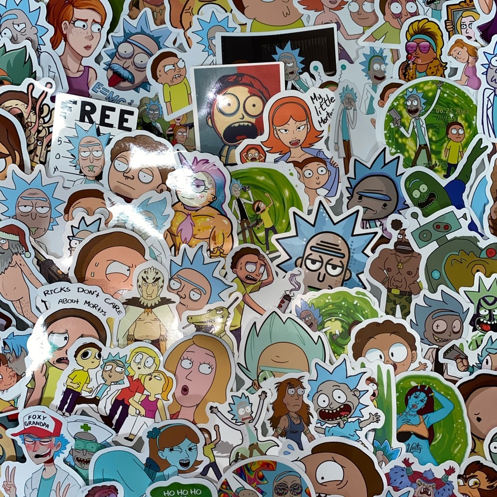 50 Rick and Morty Stickers
